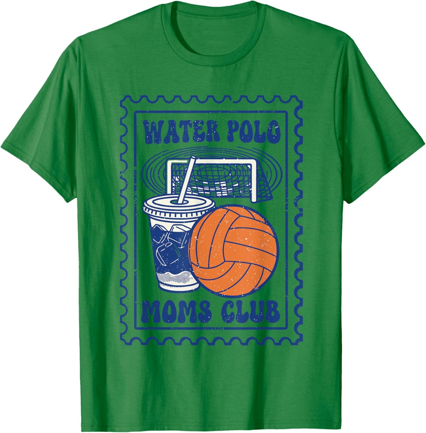 Water Polo Moms Club Vintage T-Shirt - T-Shirt | Irish Green