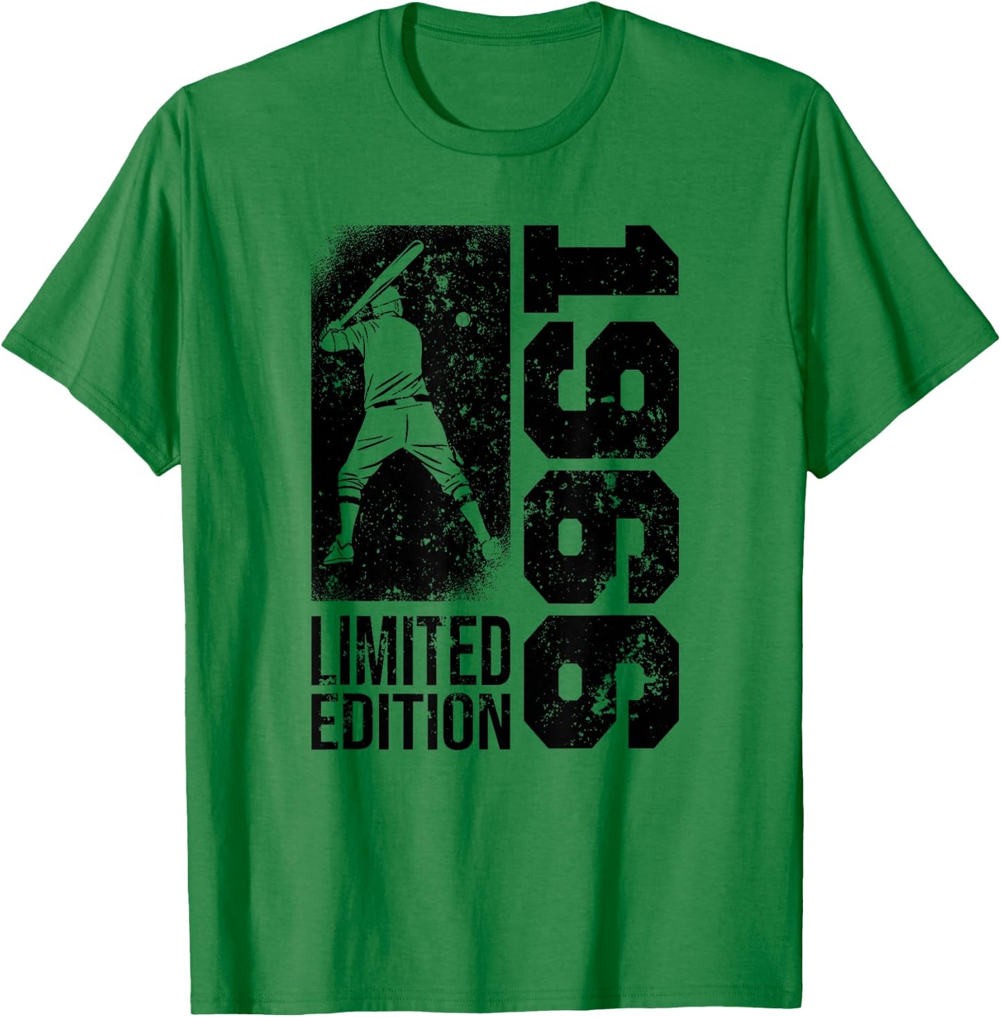 Baseball-Player Vintage born 1966 Birthday Baseball T-Shirt - T-Shirt | Irish Green