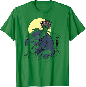 Bleach Renji Illustration Anime T-Shirt - T-Shirt | Irish Green