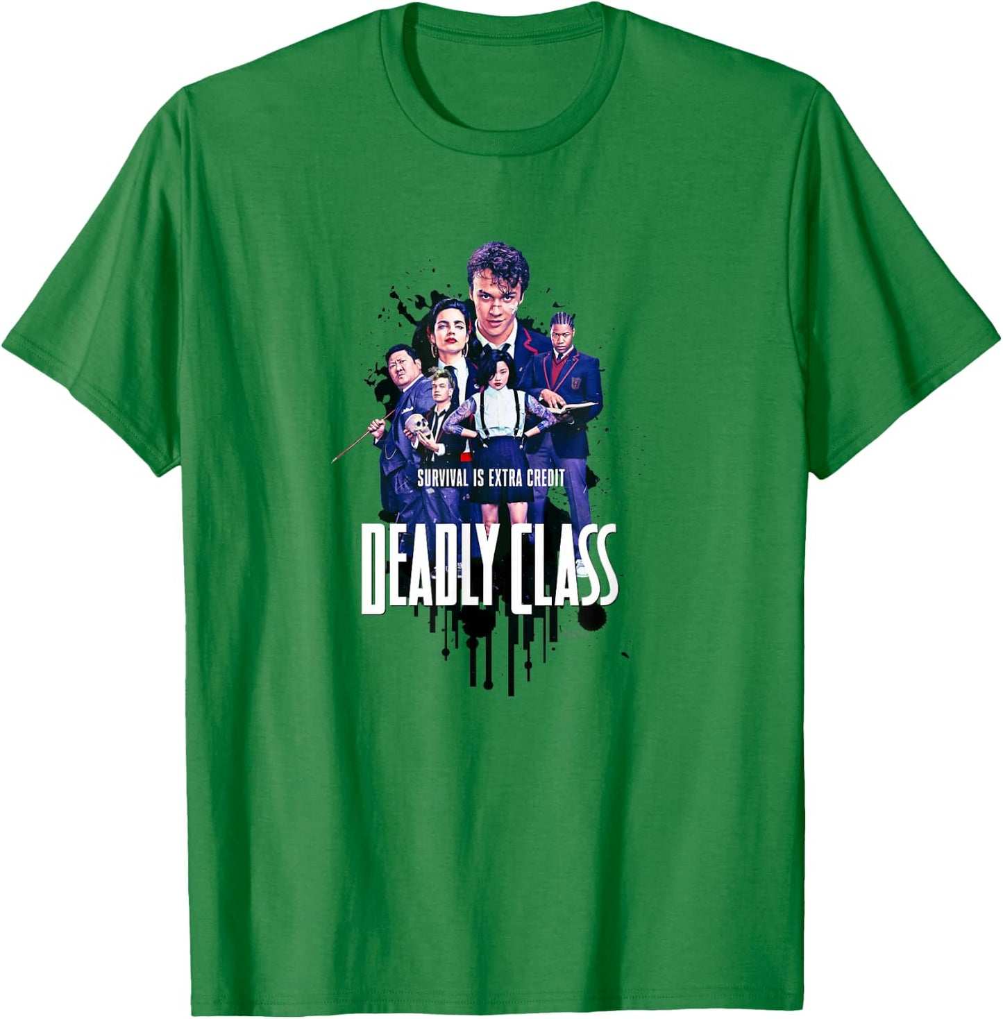 Deadly Class Survival is Extra Credit T-Shirt - T-Shirt | Irish Green