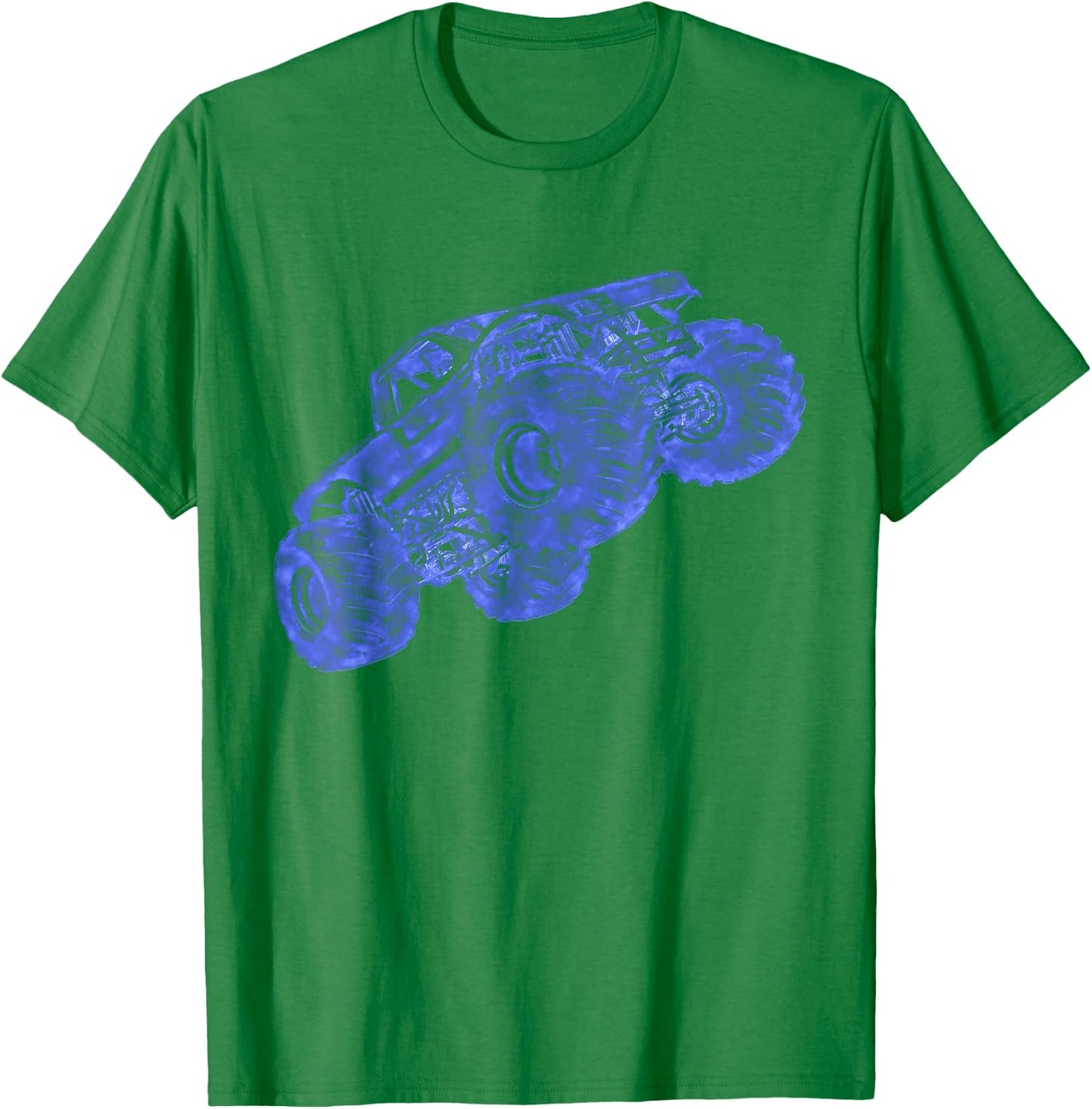 Monster Truck Ink Style Design Monster Truck T-Shirt - T-Shirt | Irish Green