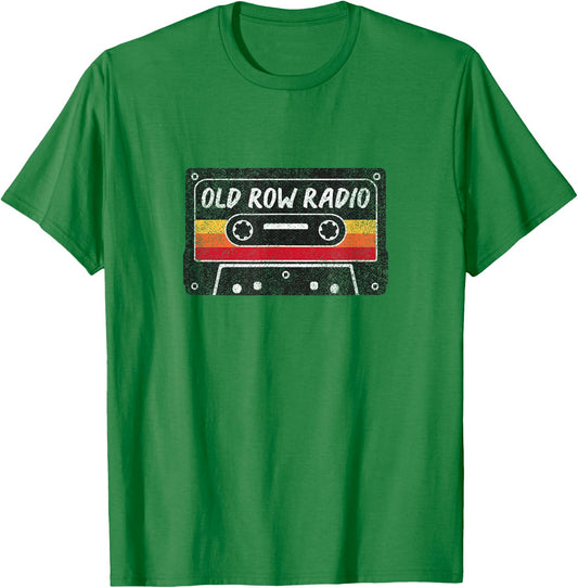 Old Row Radio Cassette T-Shirt - T-Shirt | Irish Green
