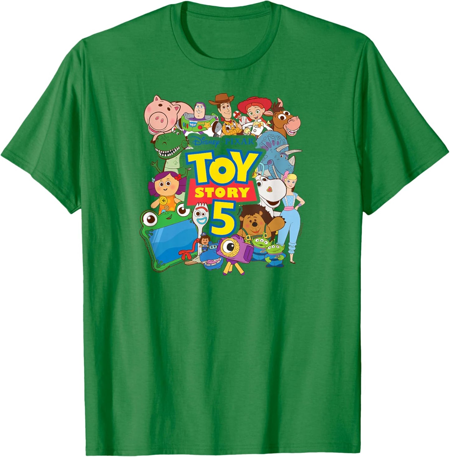 Toy Story 5 - Character Collage T-Shirt - T-Shirt | Irish Green