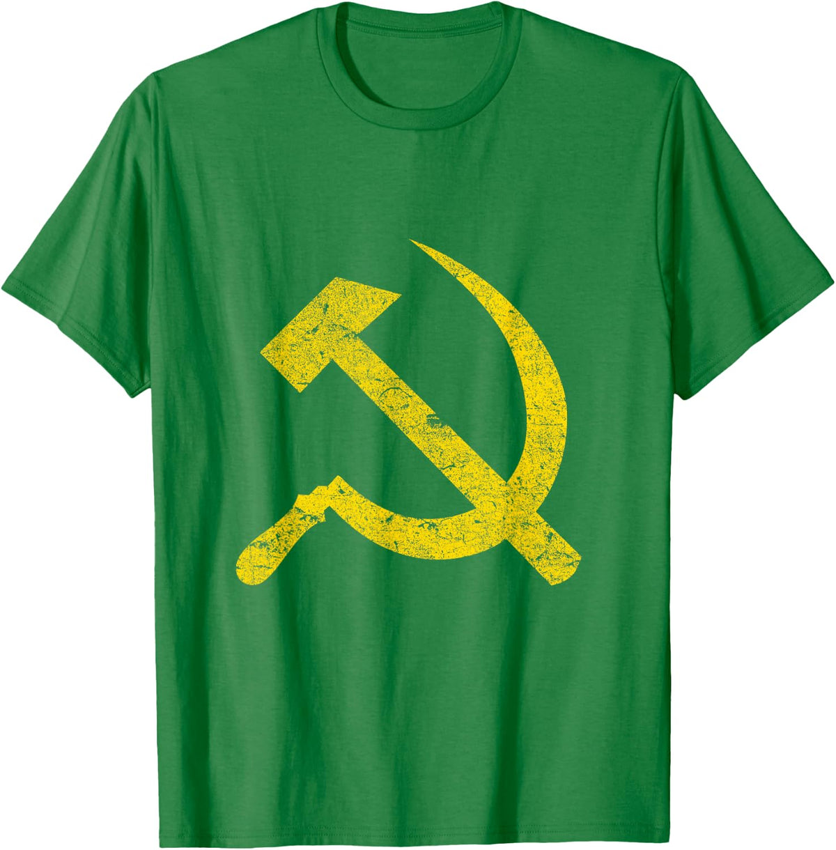 Socialist Hammer and Sickle Vintage T-Shirt - T-Shirt | Irish Green