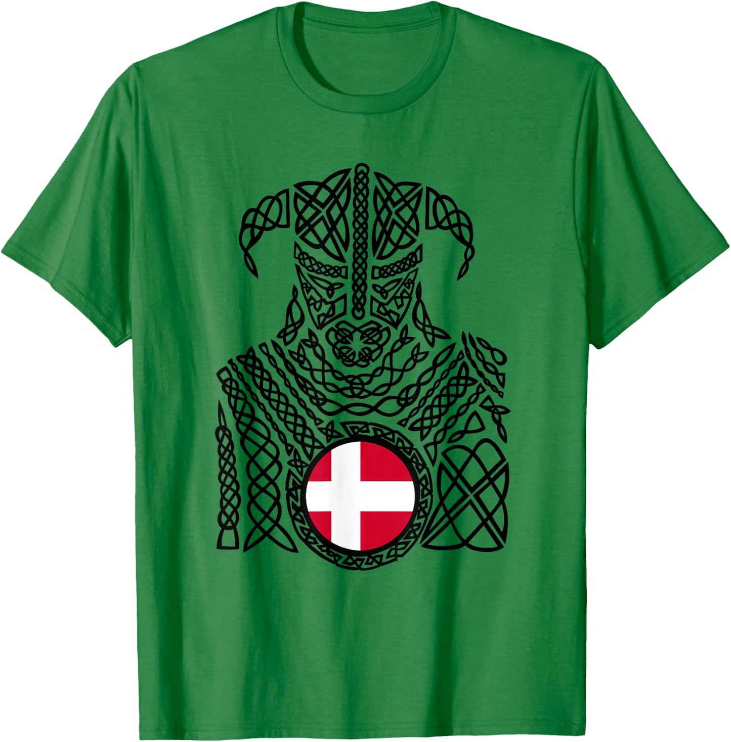 Denmark Danish Viking Gift T-Shirt - T-Shirt | Irish Green
