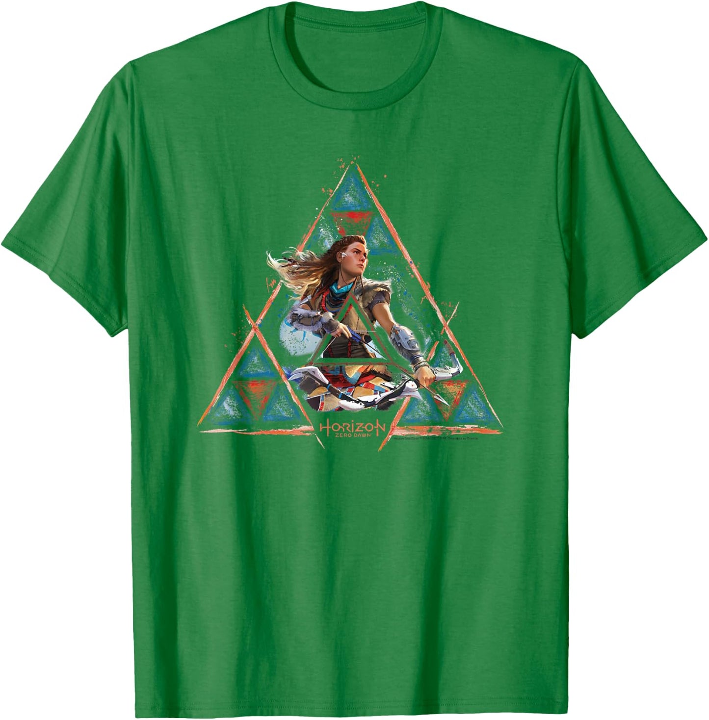Horizon Zero Dawn Aloy Triangle T-Shirt - T-Shirt | Irish Green