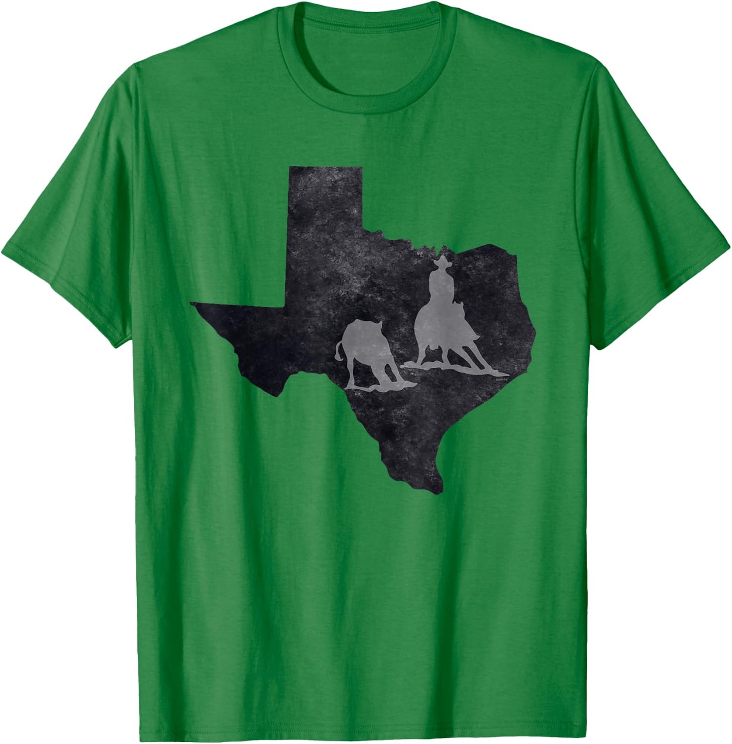 Texas Cutting Horse T-Shirt - T-Shirt | Irish Green