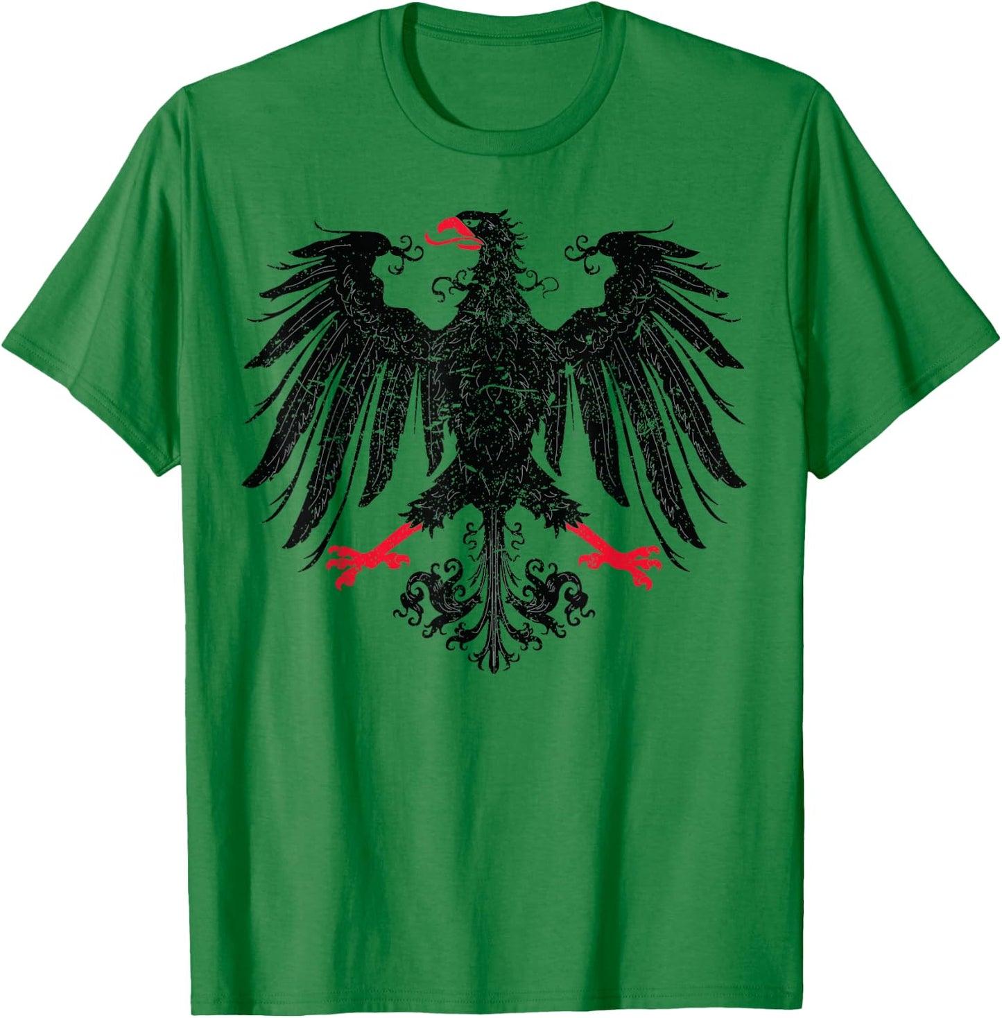 German Oktoberfest Eagle Coat of Arms Heraldry T-Shirt - T-Shirt | Irish Green