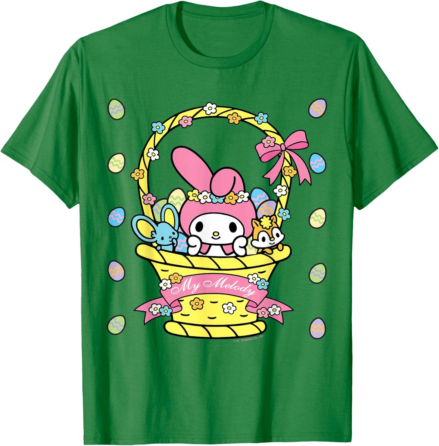 My Melody Logo Happy Easter Shirt T-Shirt - T-Shirt | Irish Green