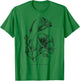 Californian Poppy Botanical Illustration Flower California T-Shirt - T-Shirt | Irish Green