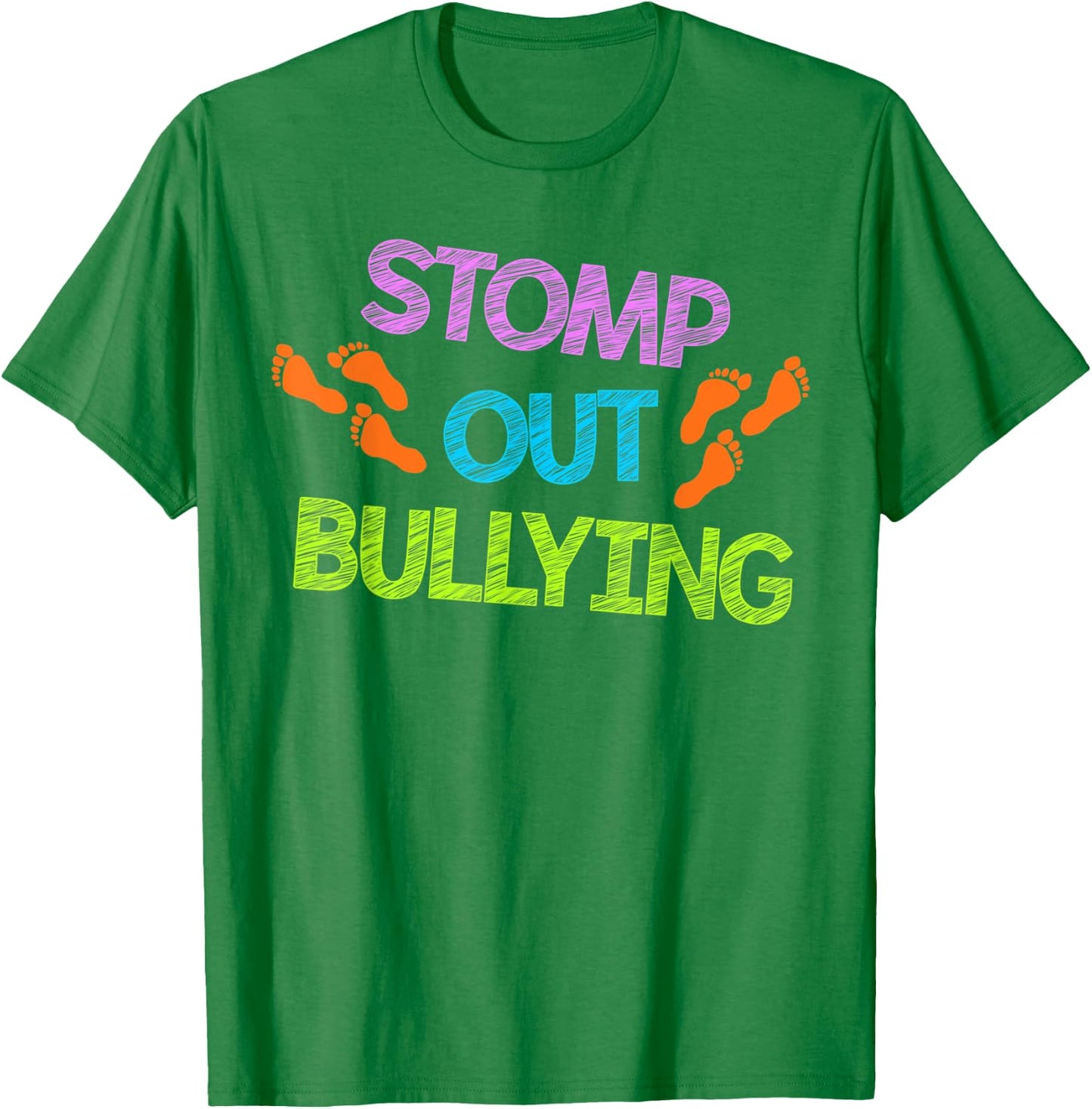 Stomp Out Bullying Anti Bully Equality Novelty T-Shirt - T-Shirt | Irish Green