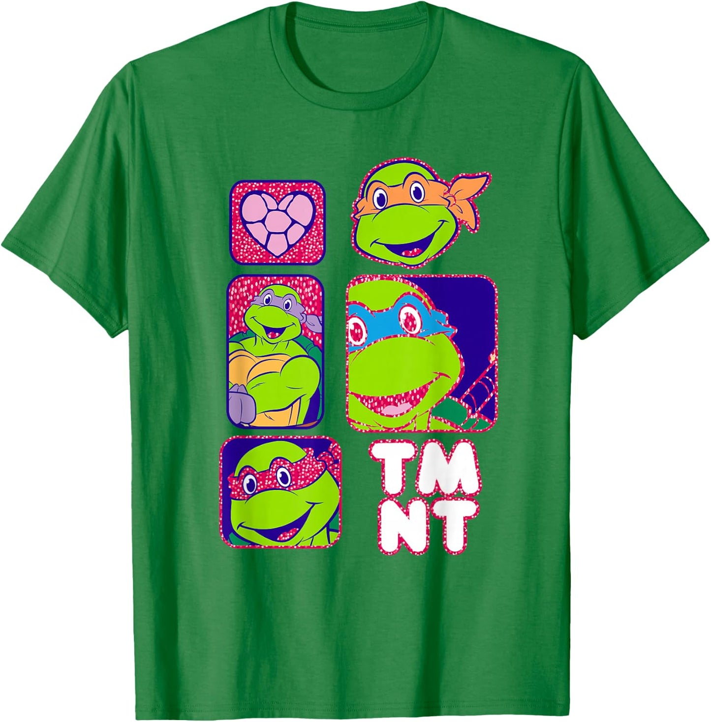Teenage Mutant Ninja Turtles TMNT Box Portraits T-Shirt - T-Shirt | Irish Green