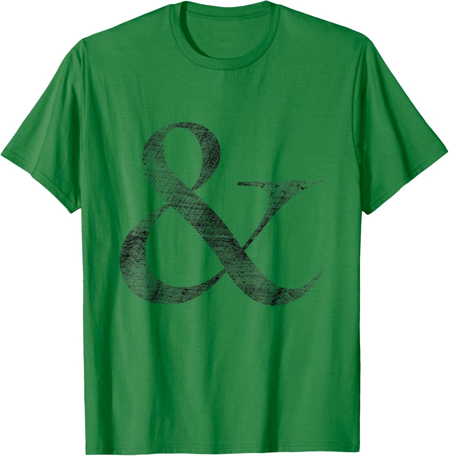 Big Caslon Medium Letterpress Style Ampersand gift T-Shirt - T-Shirt | Irish Green