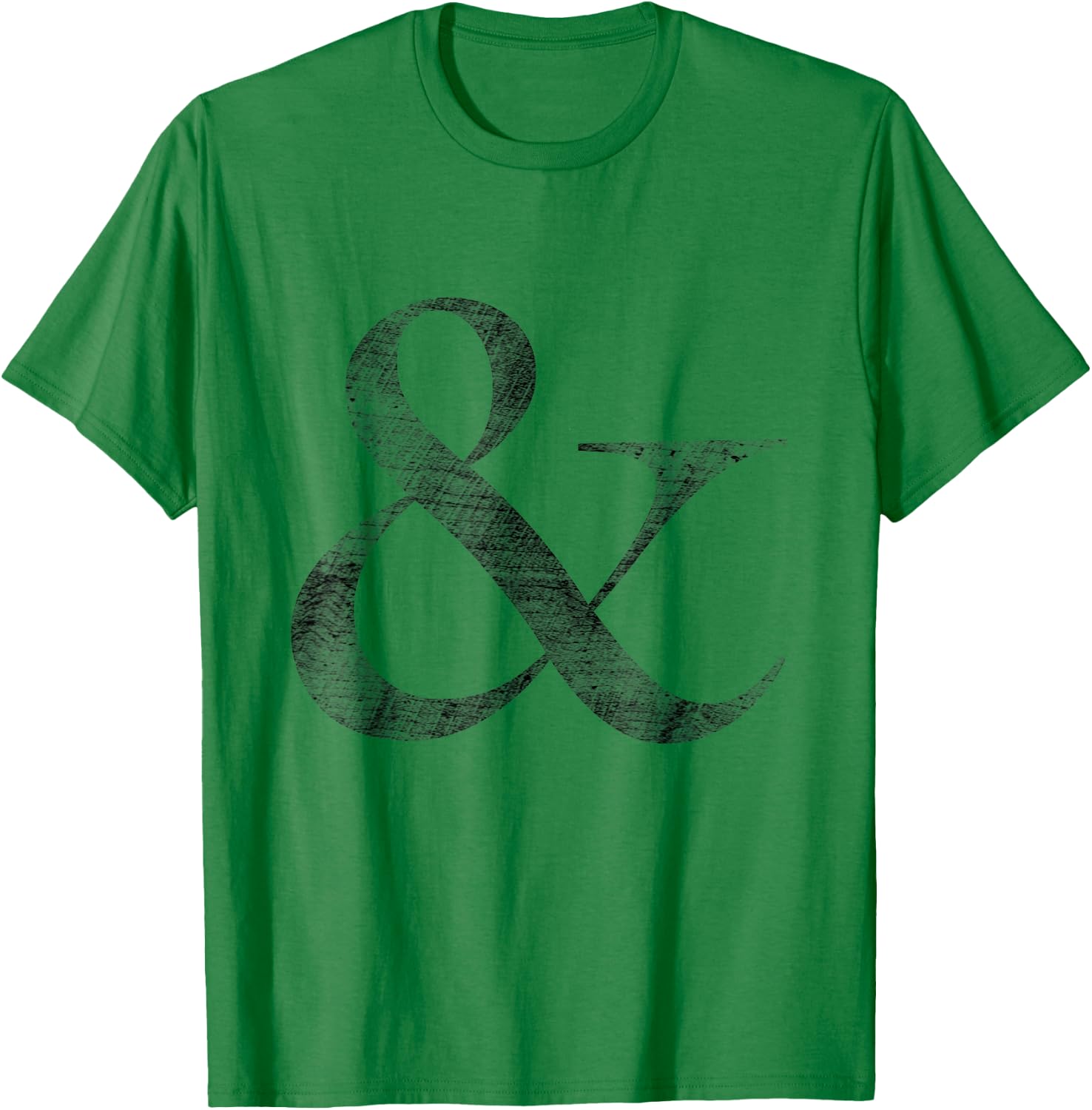 Big Caslon Medium Letterpress Style Ampersand gift T-Shirt - T-Shirt | Irish Green