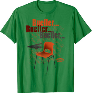 Ferris Bueller's Day Off Empty School Desk T-Shirt - T-Shirt | Irish Green