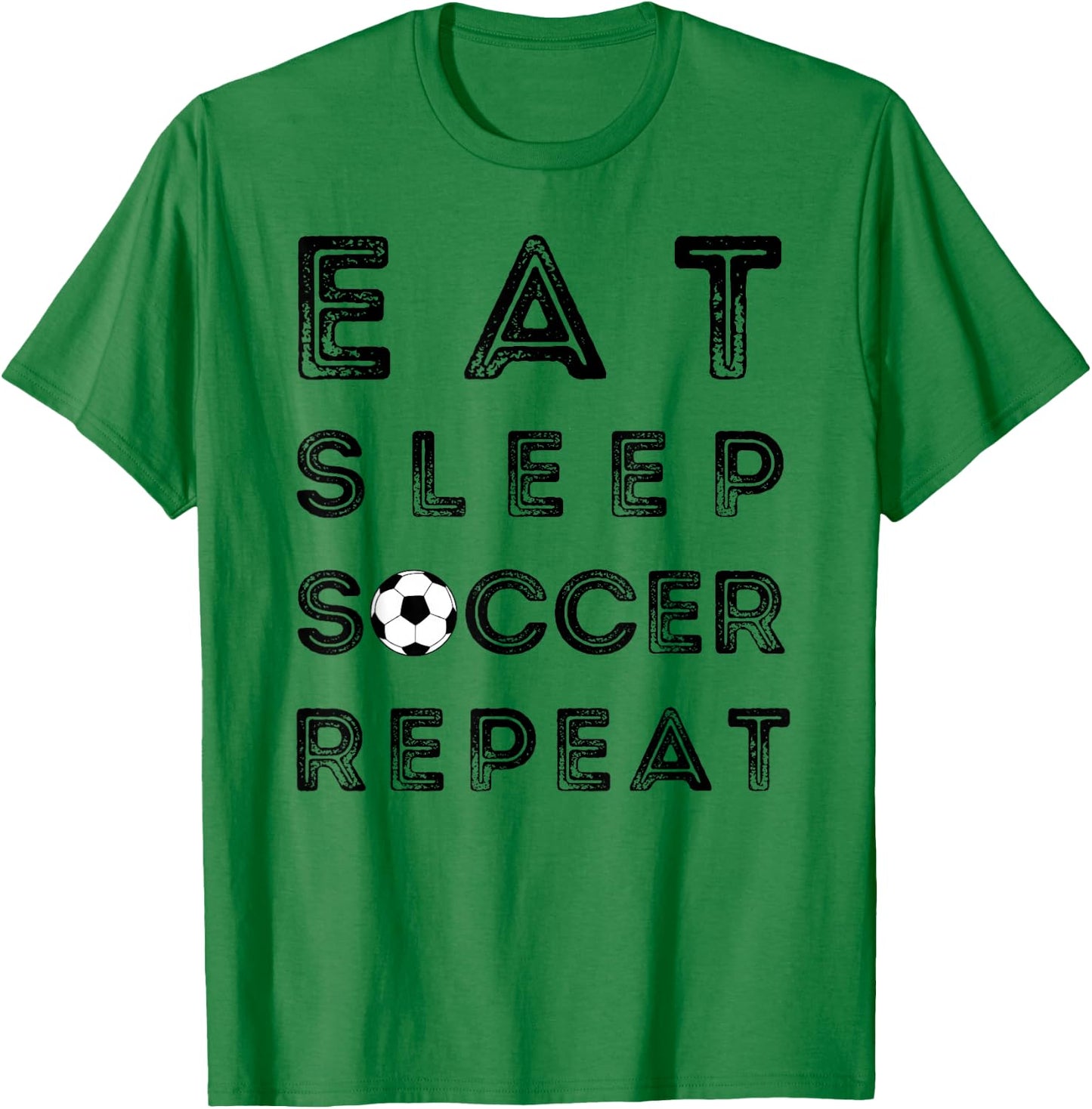 Eat Sleep Soccer Repeat Fans Funny Training T-Shirt - T-Shirt | Irish Green