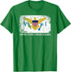 USVI Flag | Vintage Made In U.S. Virgin Islands Gift T-Shirt - T-Shirt | Irish Green