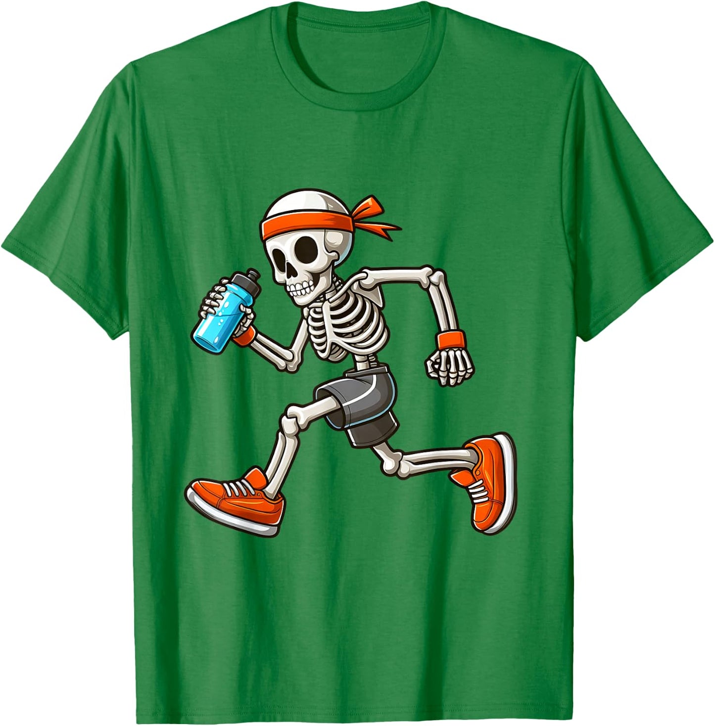 Running Skeleton Halloween Costume Spooky Runners Lover T-Shirt - T-Shirt | Irish Green