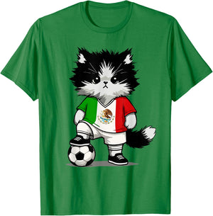Mexican Flag Men Women Kids Mexico T-Shirt - T-Shirt | Irish Green