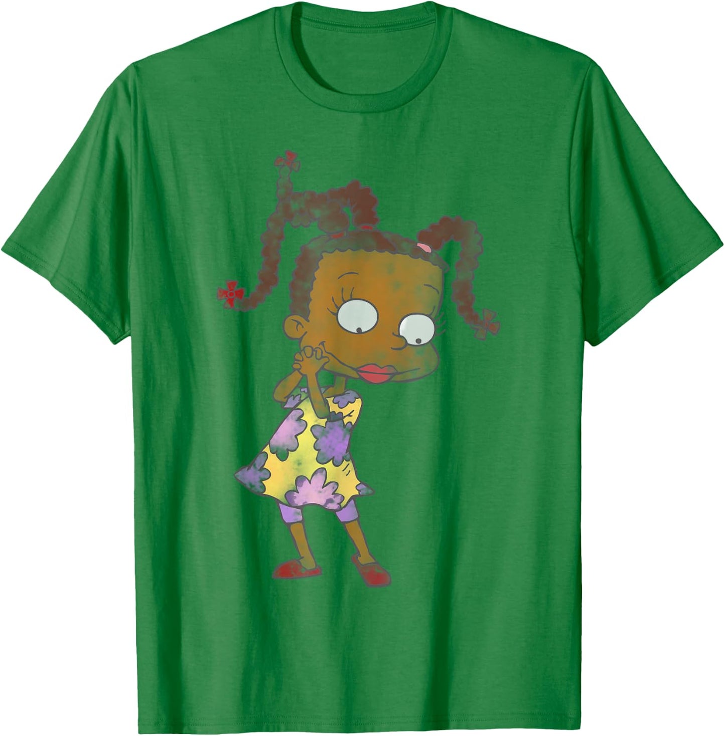 Rugrats Susie Cute Pose Watercolor Portrait Graphic T-Shirt - T-Shirt | Irish Green