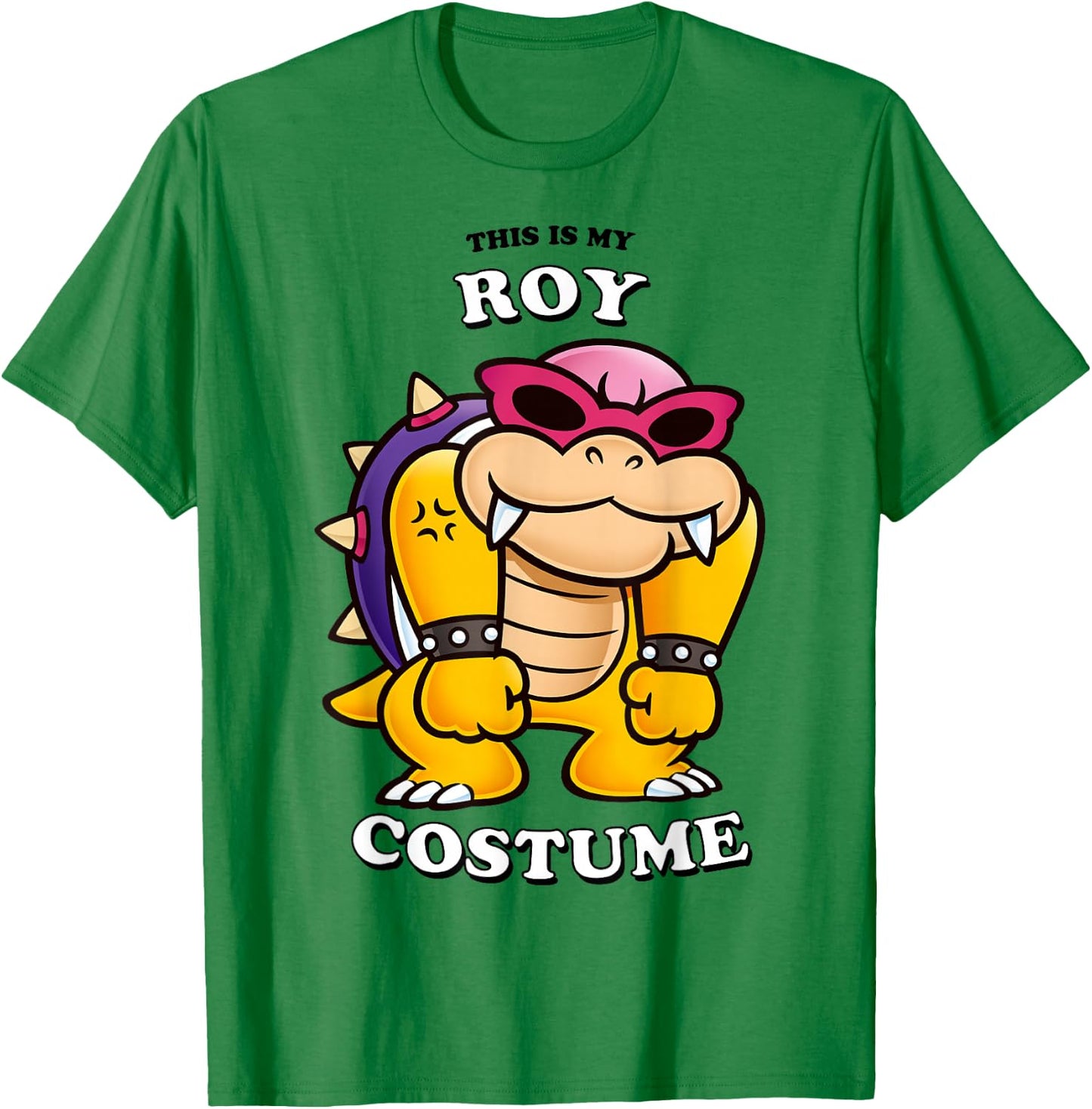 Super Mario Bros Halloween This Is My Roy Koopa Costume T-Shirt - T-Shirt | Irish Green