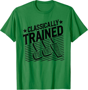 Classically Trained Funny Gear Manual Transmission Driver T-Shirt - T-Shirt | Irish Green