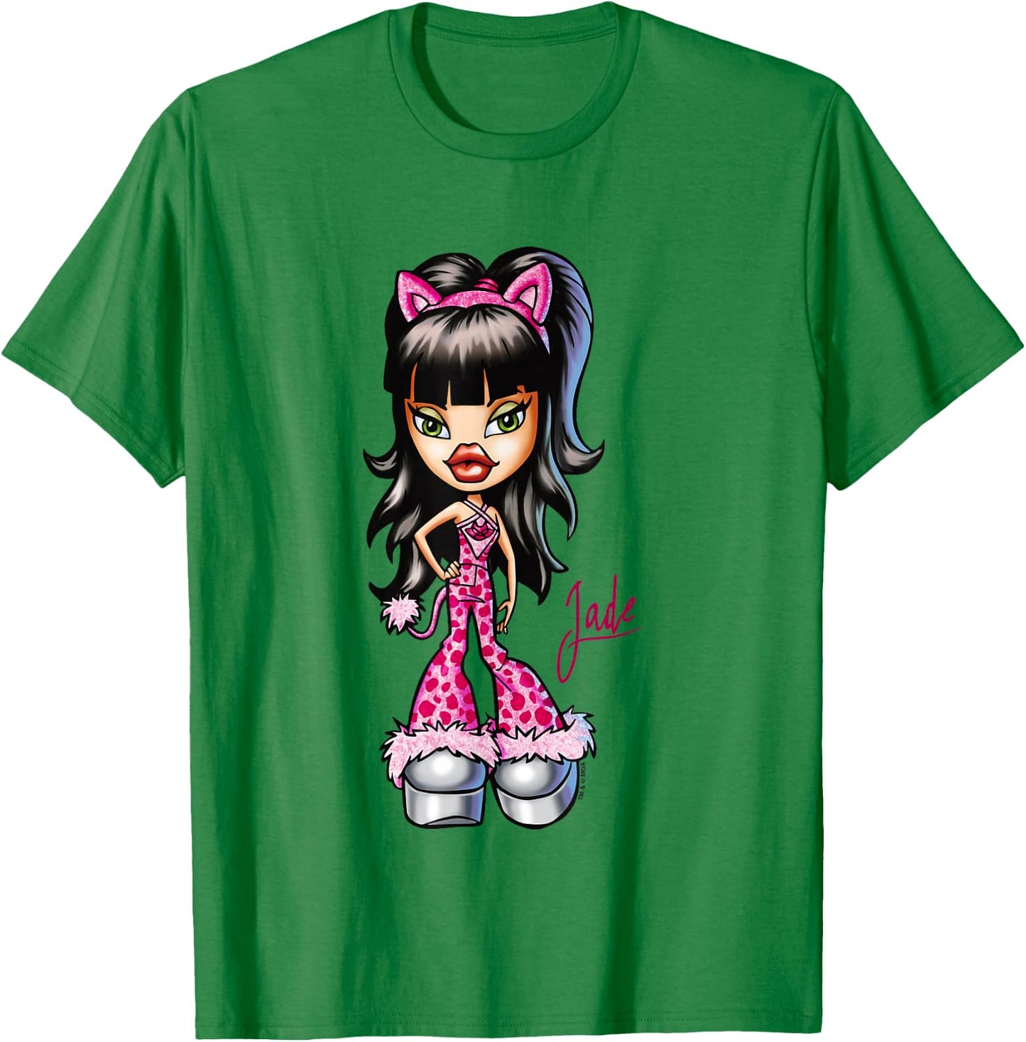 Bratz Halloween Jade Cat Costume Retro T-Shirt - T-Shirt | Irish Green
