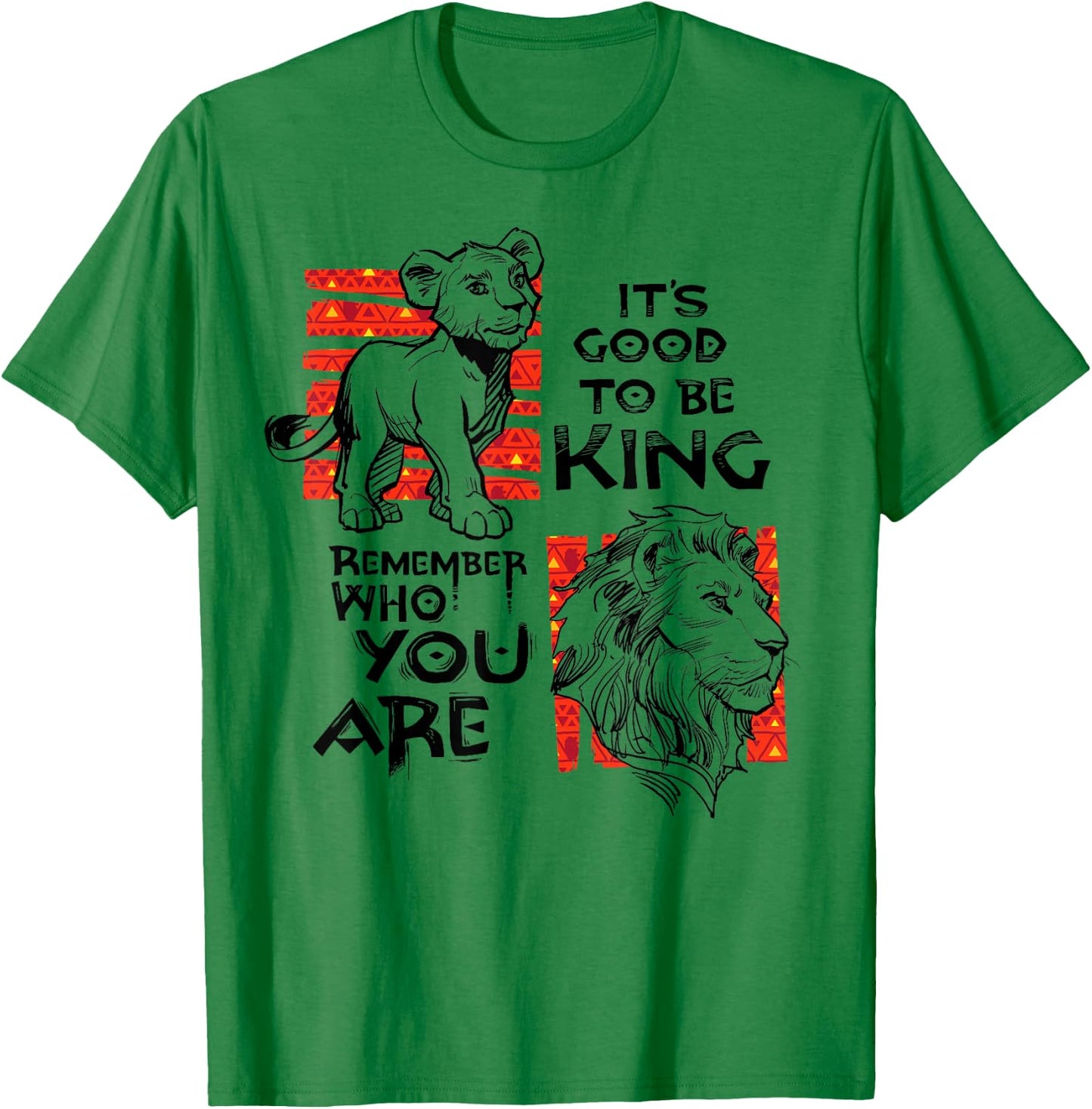 Disney The Lion King Live Action Simba Mufasa Quotes Poster T-Shirt - T-Shirt | Irish Green