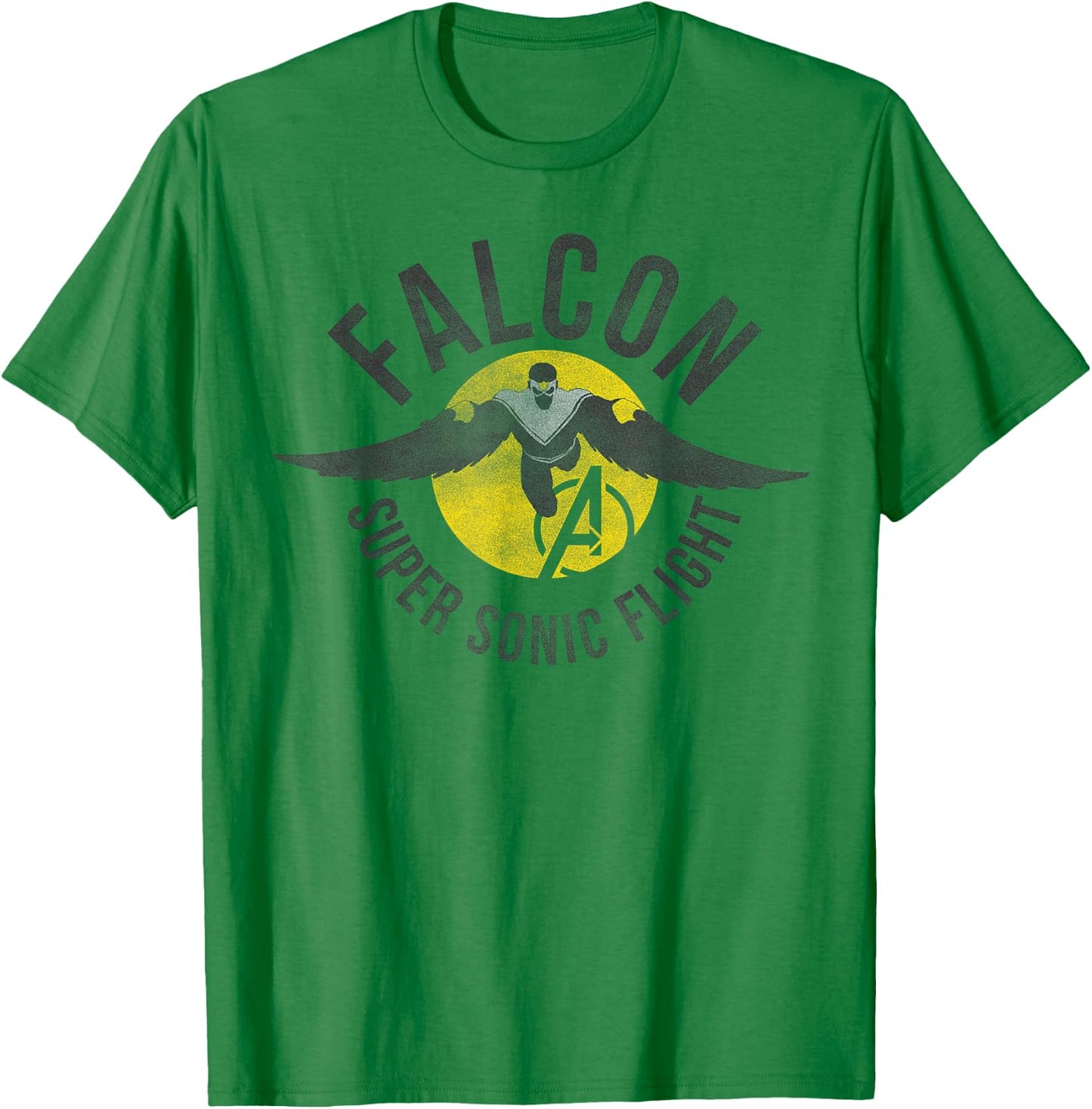 Marvel Assemble Falcon Super Sonic Flight Graphic T-Shirt - T-Shirt | Irish Green