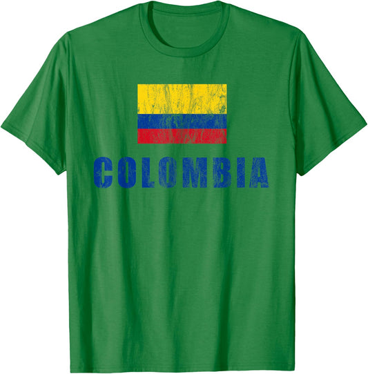 Colombia Design Columbian Clothing Outfit T-Shirt - T-Shirt | Irish Green