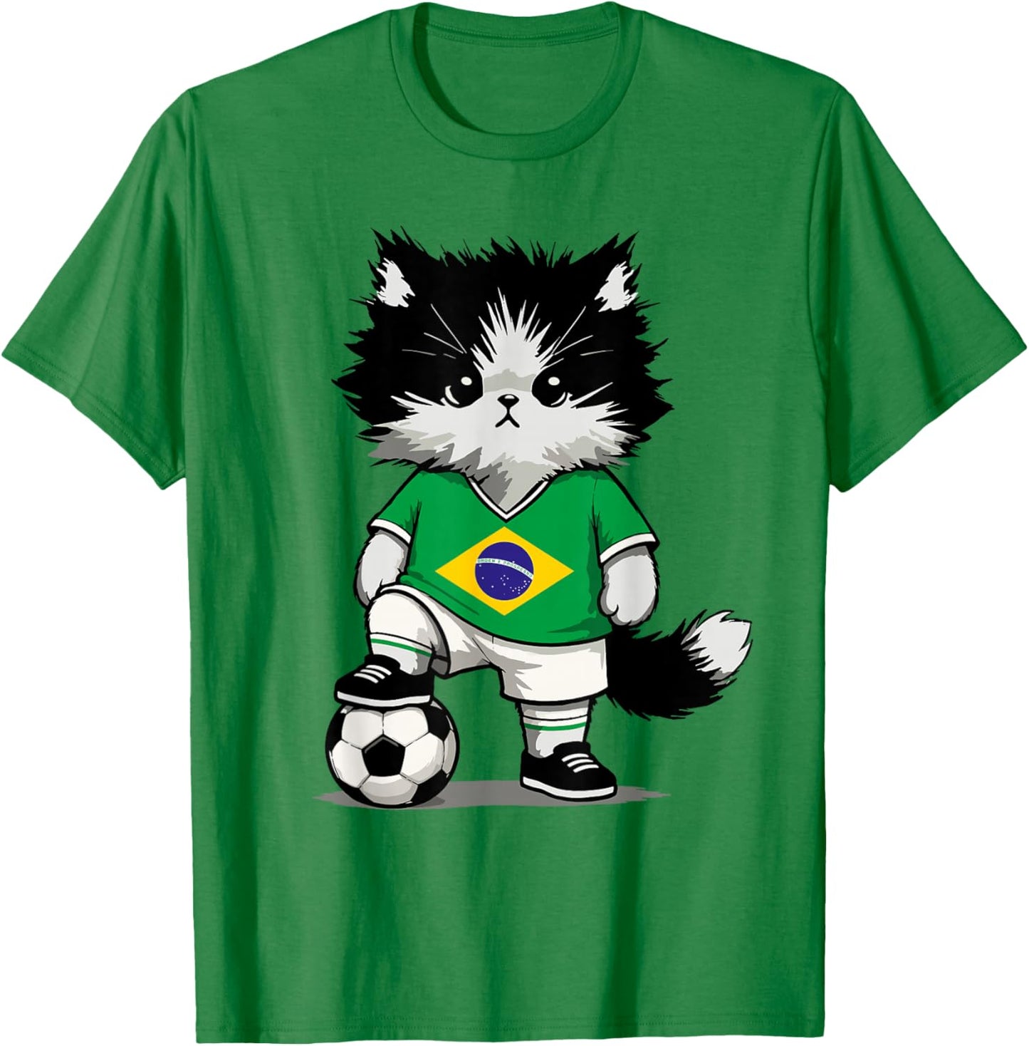 Brazilian Flag Men Women Kids Brazil T-Shirt - T-Shirt | Irish Green