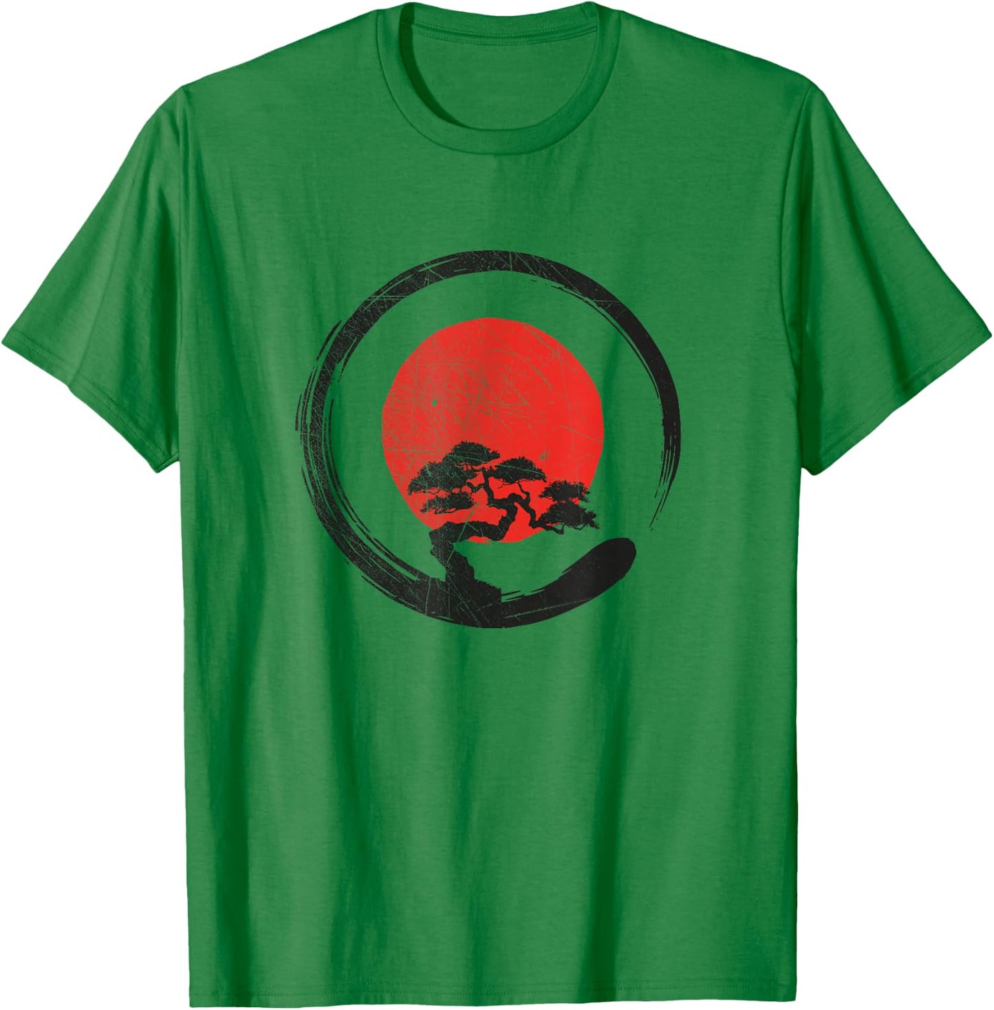 Buddhism Spiritual - Buddha Zen Enso Circle Buddhist T-Shirt - T-Shirt | Irish Green