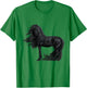 Horse Painting Riding Frisian Horse Rider Birthday T-Shirt - T-Shirt | Irish Green