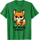 Sassy Fox - Not Today Human Cute Chibi Fox Lover T-Shirt - T-Shirt | Irish Green
