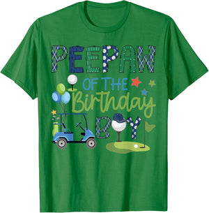 Peepaw Of The Birthday Boy Hole in One Golf Sport T-Shirt - T-Shirt | Irish Green