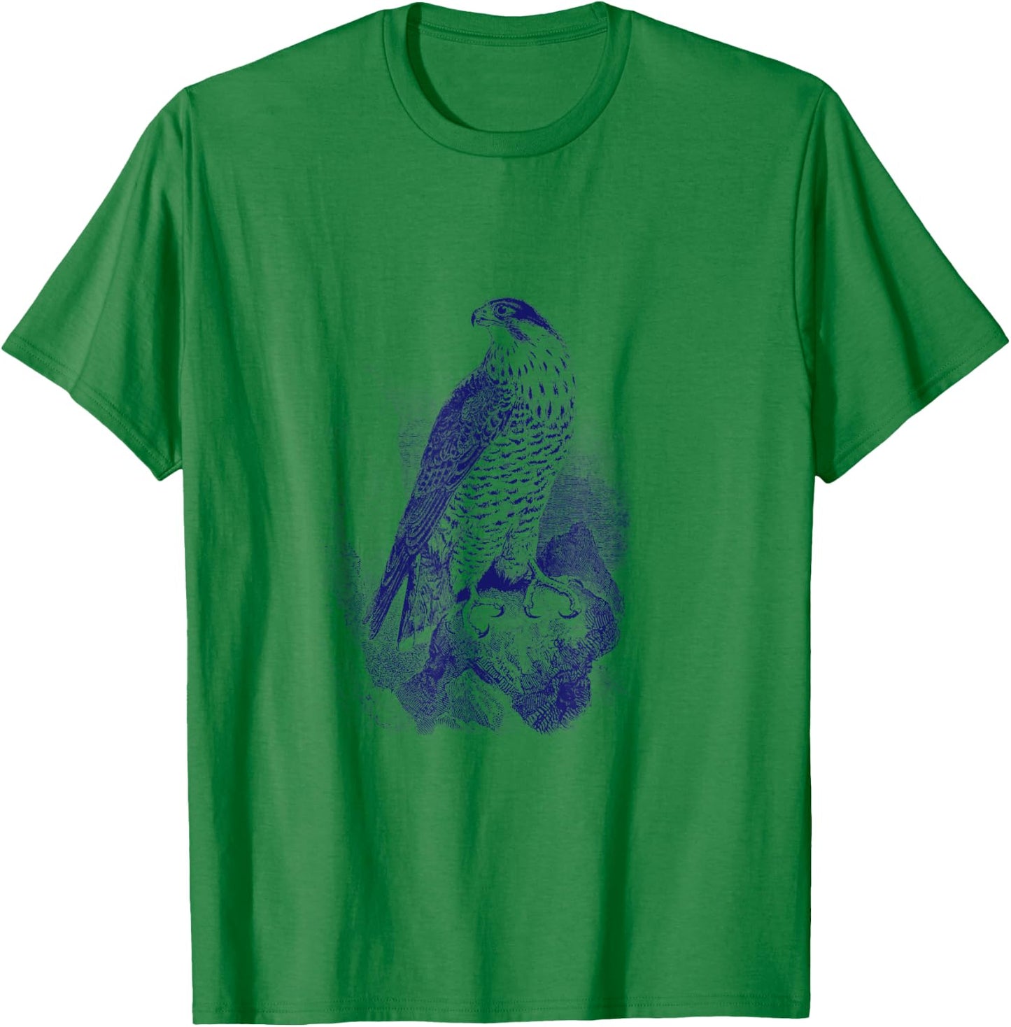 Falcon . Vintage Nature Falcon Bird T-Shirt - T-Shirt | Irish Green