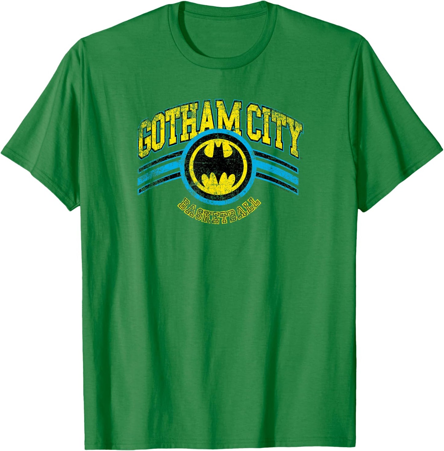 Batman Gotham City Basketball T Shirt T-Shirt - T-Shirt | Irish Green
