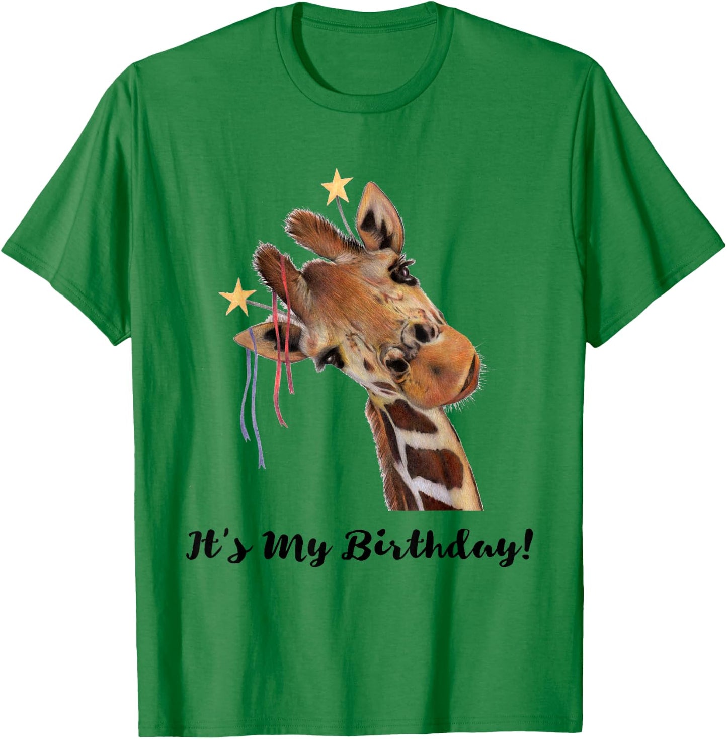 It's My Birthday Good Time Giraffe Party Animal T-Shirt - T-Shirt | Irish Green