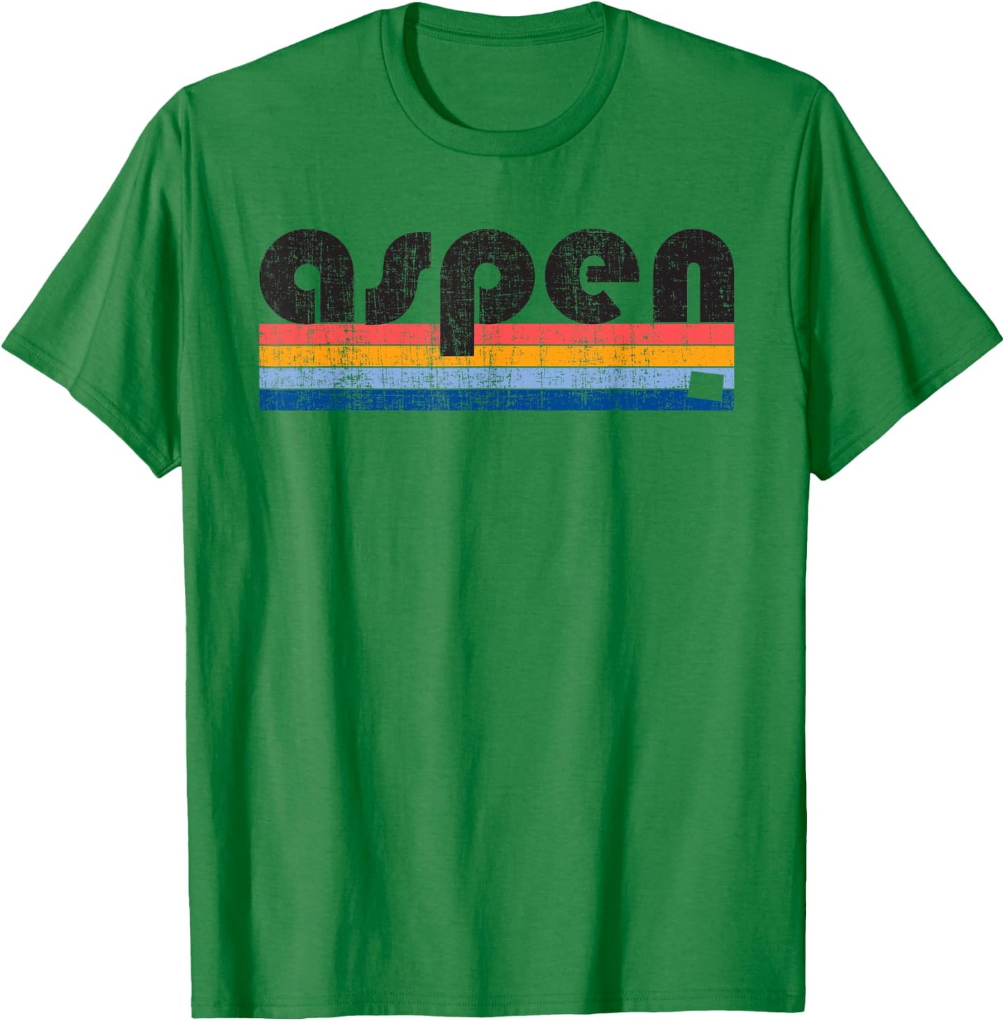 Vintage 80s Style Aspen CO T-Shirt - T-Shirt | Irish Green