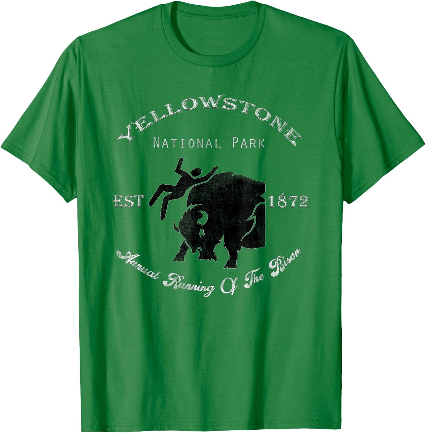 Yellowstone Annual Running of the Bison T Shirt T-Shirt - T-Shirt | Irish Green