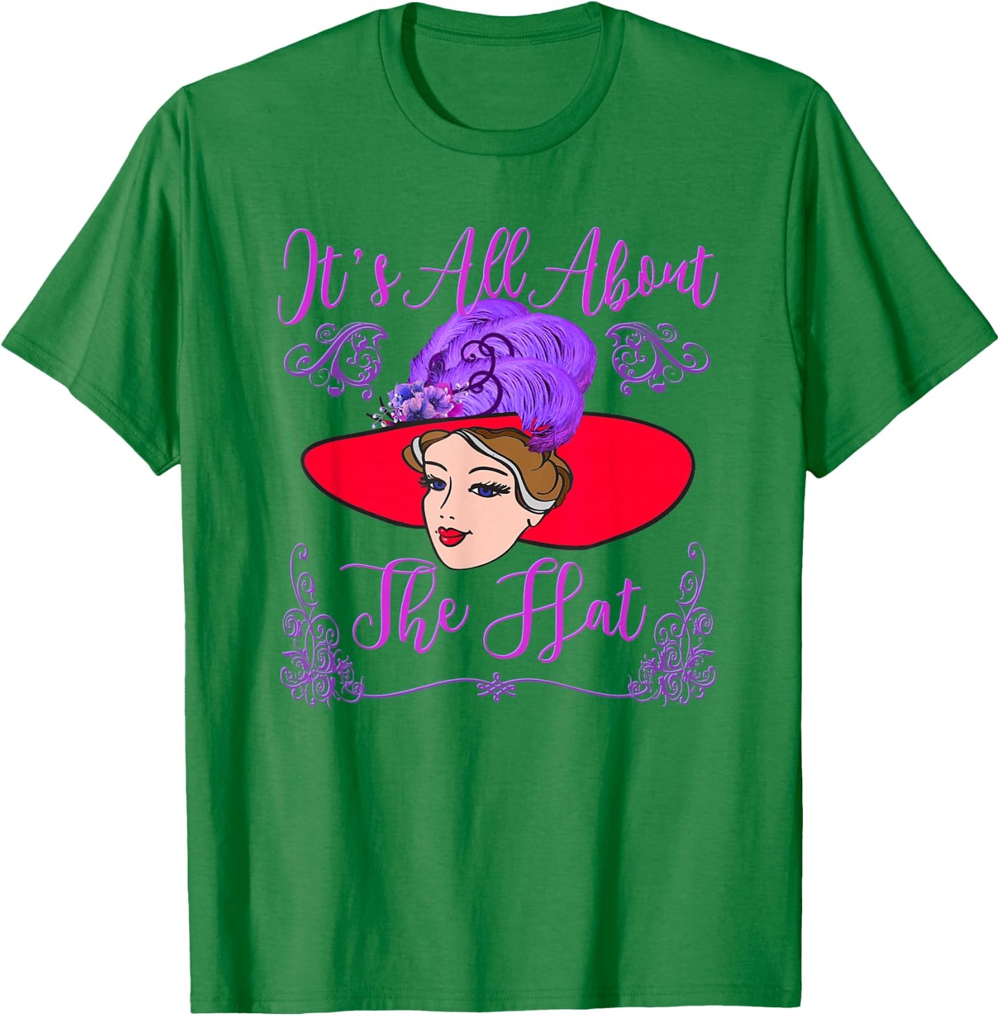 Red Hat It's All About the Hat Vintage Style T Shirt T-Shirt - T-Shirt | Irish Green