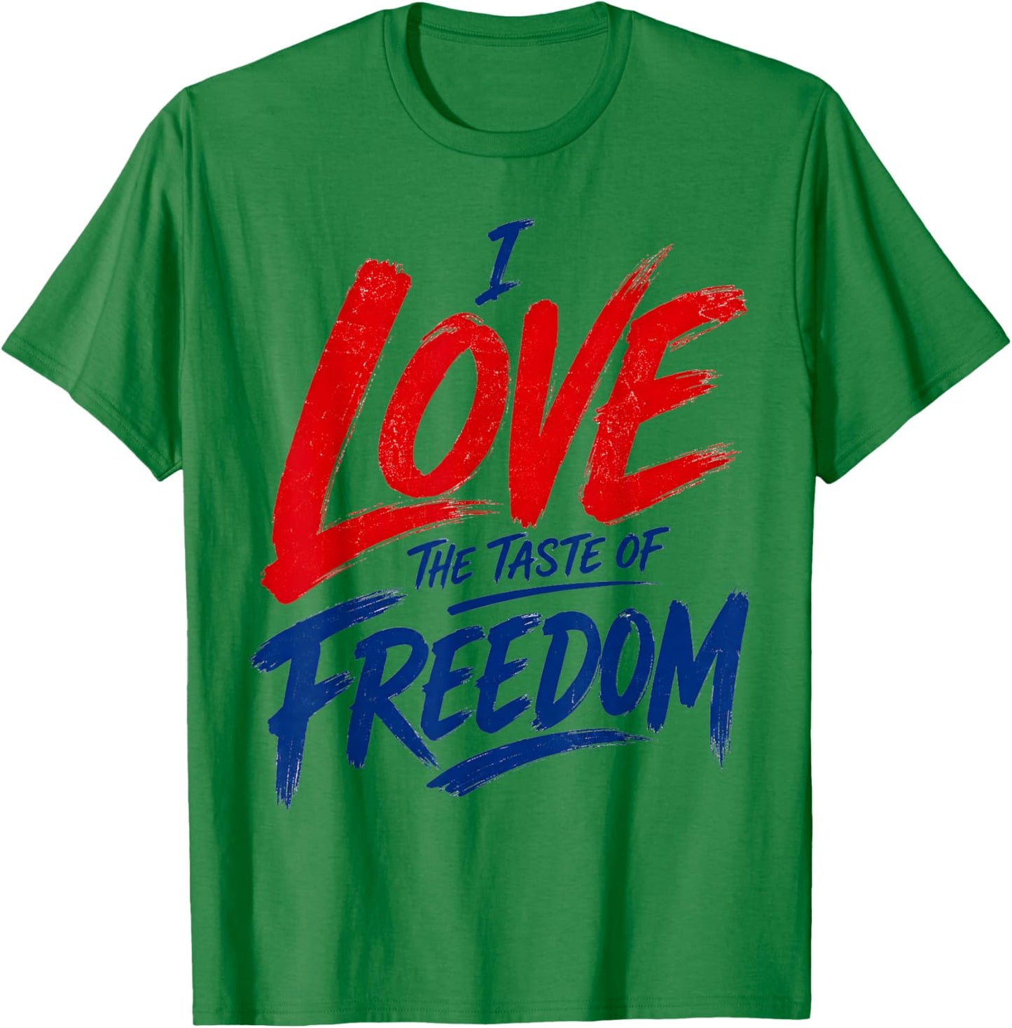 I Love The Taste of Freedom Matching Fourth of July Couple T-Shirt - T-Shirt | Irish Green