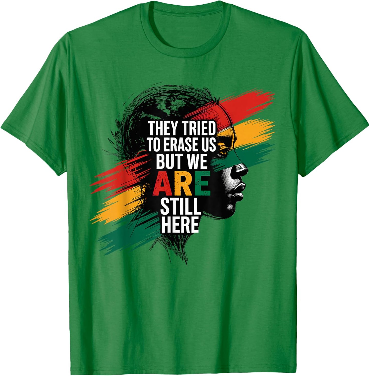Juneteenth Afro Man Black History Month African American T-Shirt - T-Shirt | Irish Green
