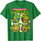 Teenage Mutant Ninja Turtles Circular Design T-Shirt - T-Shirt | Irish Green
