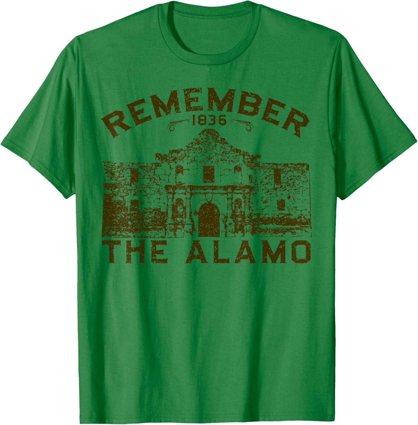 Remember The Alamo Souvenir History San Antonio Texas T-Shirt - T-Shirt | Irish Green