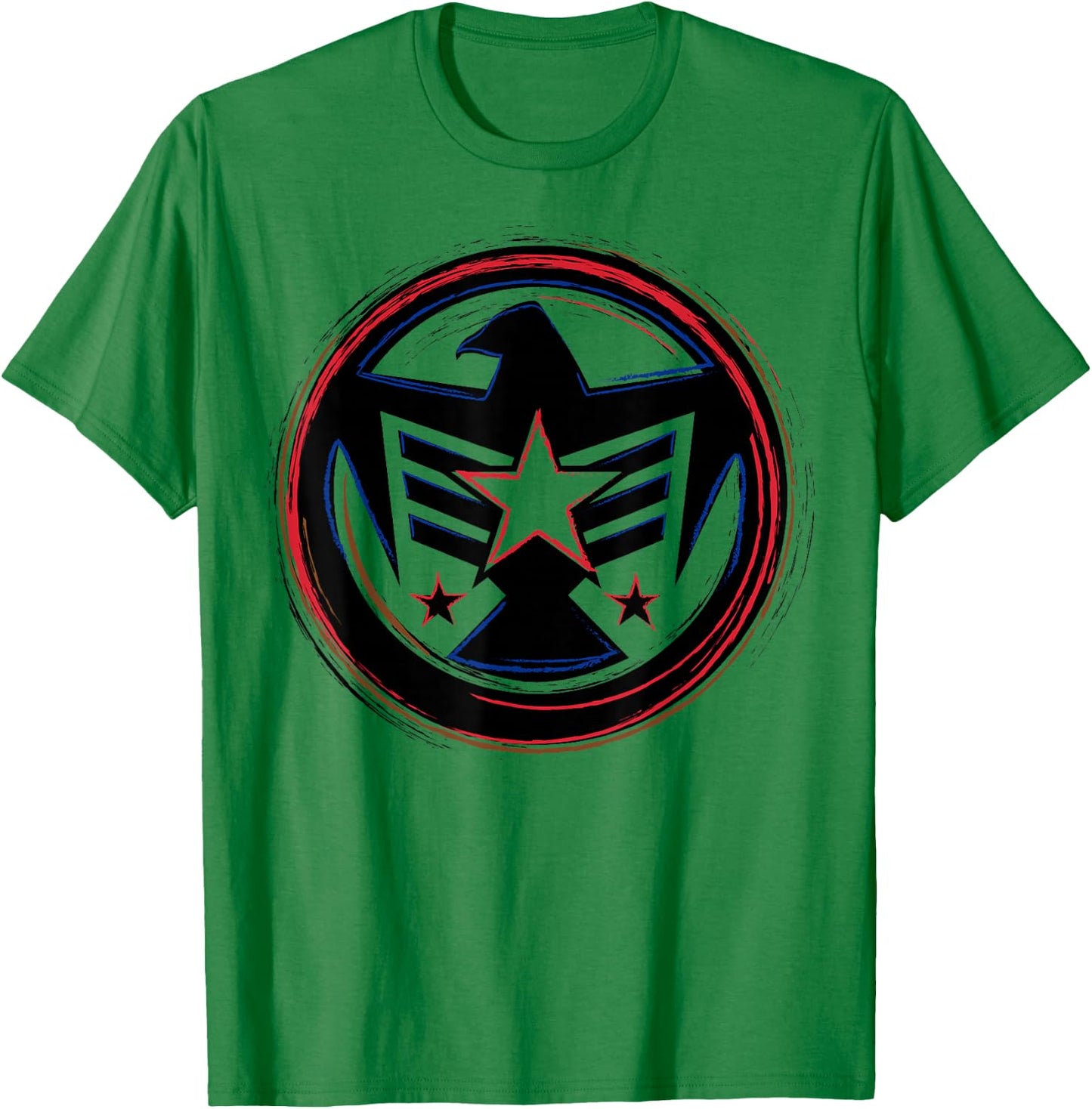 Marvel Falcon America Badge Symbol Graphic T-Shirt - T-Shirt | Irish Green