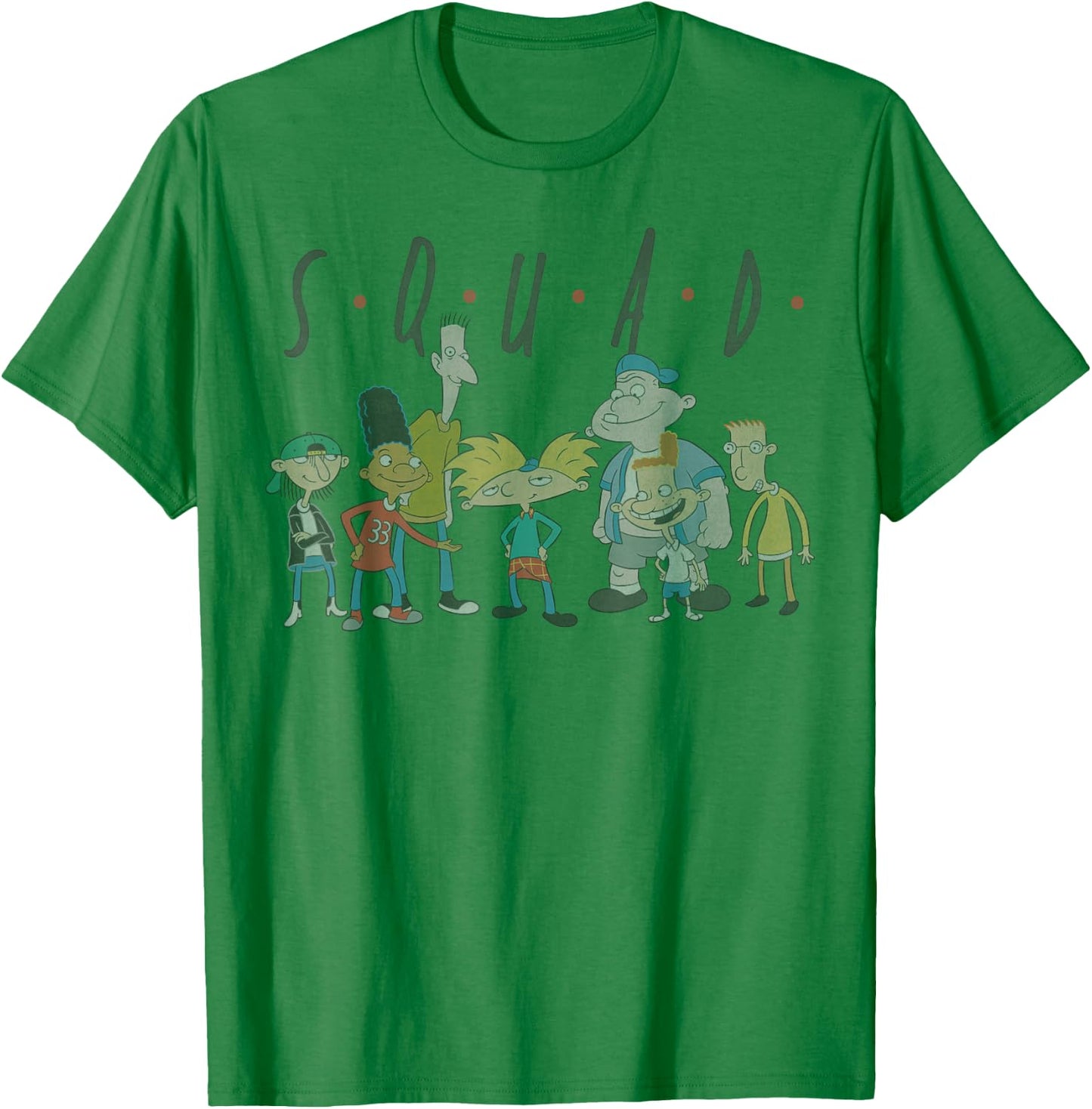 Nickelodeon Hey Arnold SQUAD Team T-Shirt - T-Shirt | Irish Green