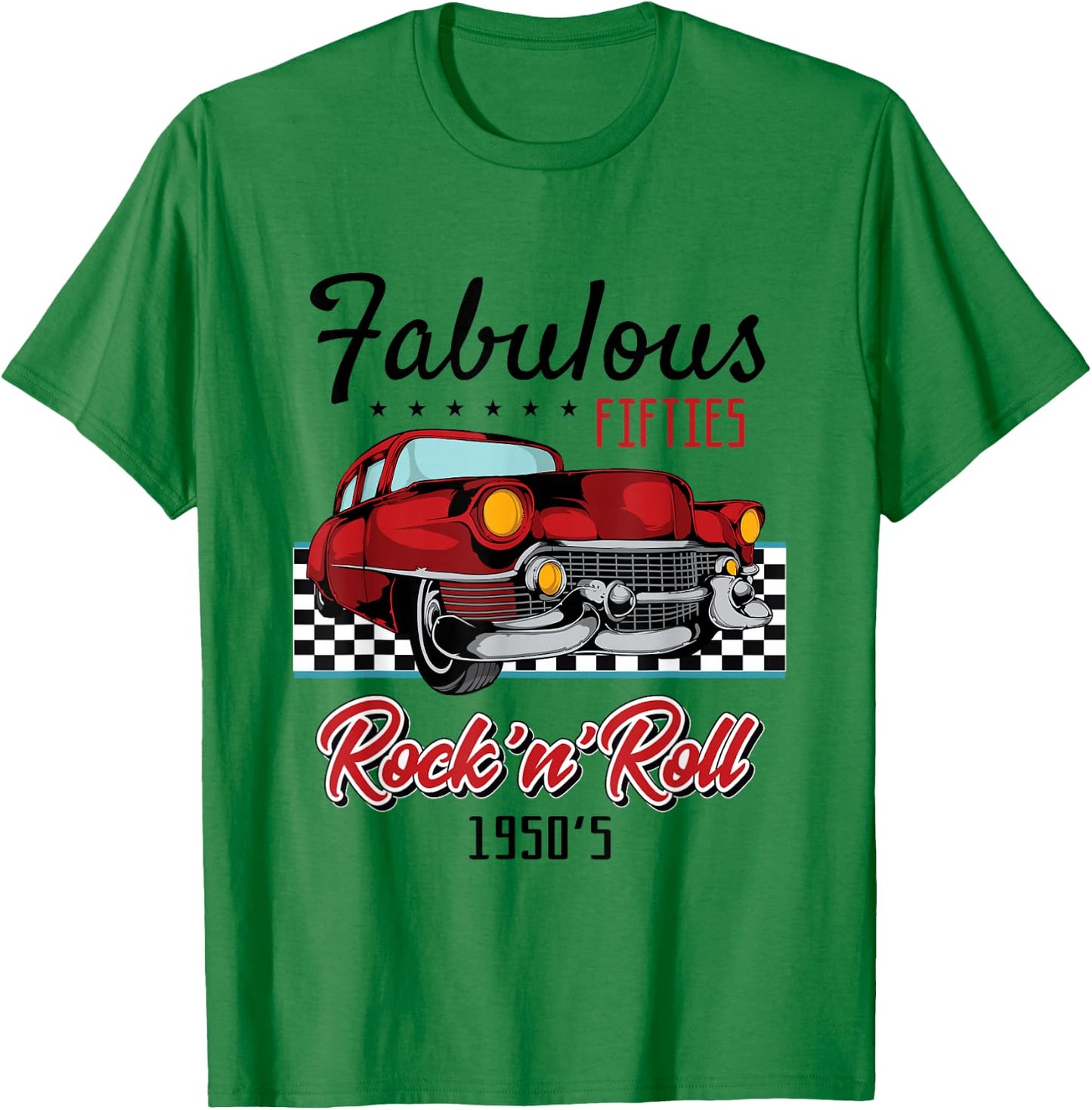 50s Rockabilly Vintage 1950s Clothing Men T-Shirt - T-Shirt | Irish Green