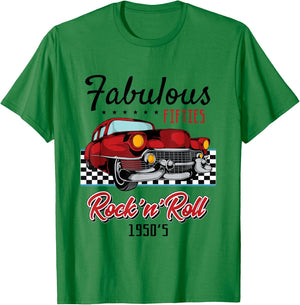 50s Rockabilly Vintage 1950s Clothing Men T-Shirt - T-Shirt | Irish Green