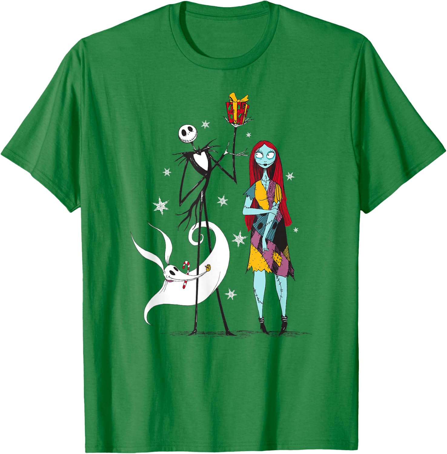 The Nightmare Before Christmas - Jack Sally Zero Gift T-Shirt - T-Shirt | Irish Green
